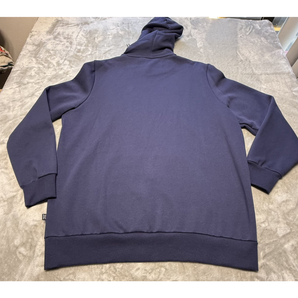 NWT Puma Hoodie Sweatshirt Mens XL Navy Blue Logo Pullover Fleece Athletic - Picture 8 of 8